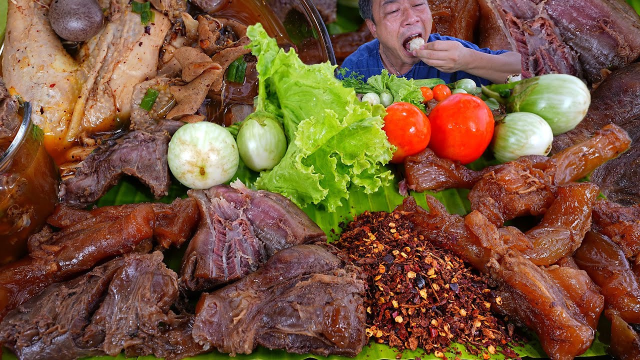 จิ้นนึ่งน้ำพริกข่า ยำไก่บ้าน ยำแบบคนเหนือ ลำคึขนาดครับ-21-08-2023-