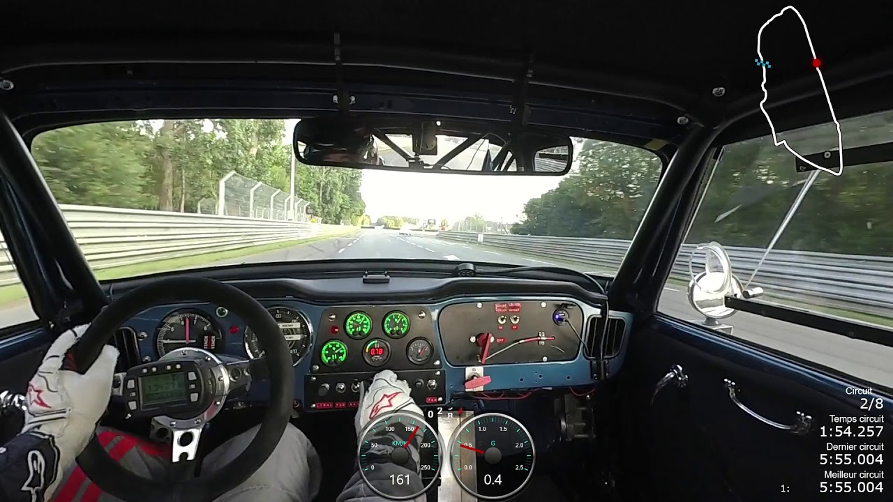 Le Mans Classic 2018 Course 1 avec départ type Le Mans  Triumph TR4