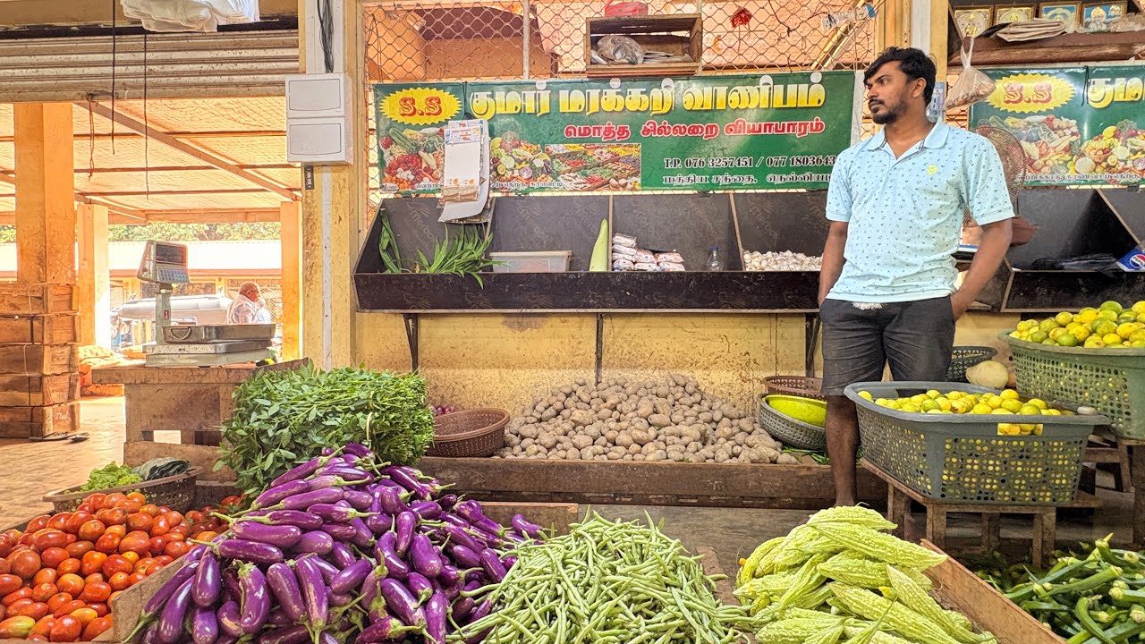 🔥நெல்லியடி மரக்கறிச்சந்தையில் மலிவான விலையில் தரமான மரக்கறிகள்!!!மக்களே முந்துங்கள்....