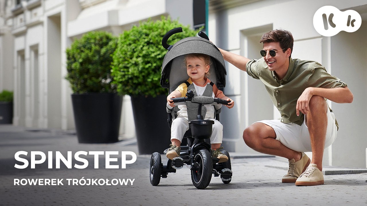 Rowerek trójkołowy SPINSTEP Kinderkraft z obracanym siedziskiem