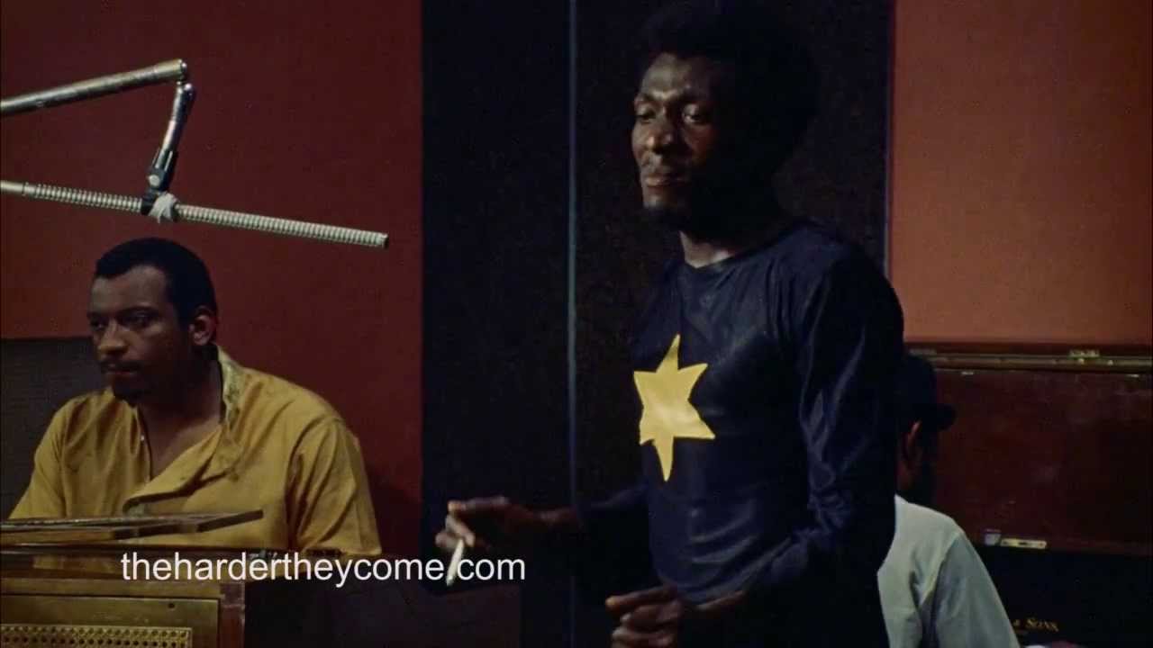 Jimmy Cliff Recording The Harder They Come In Studio Session