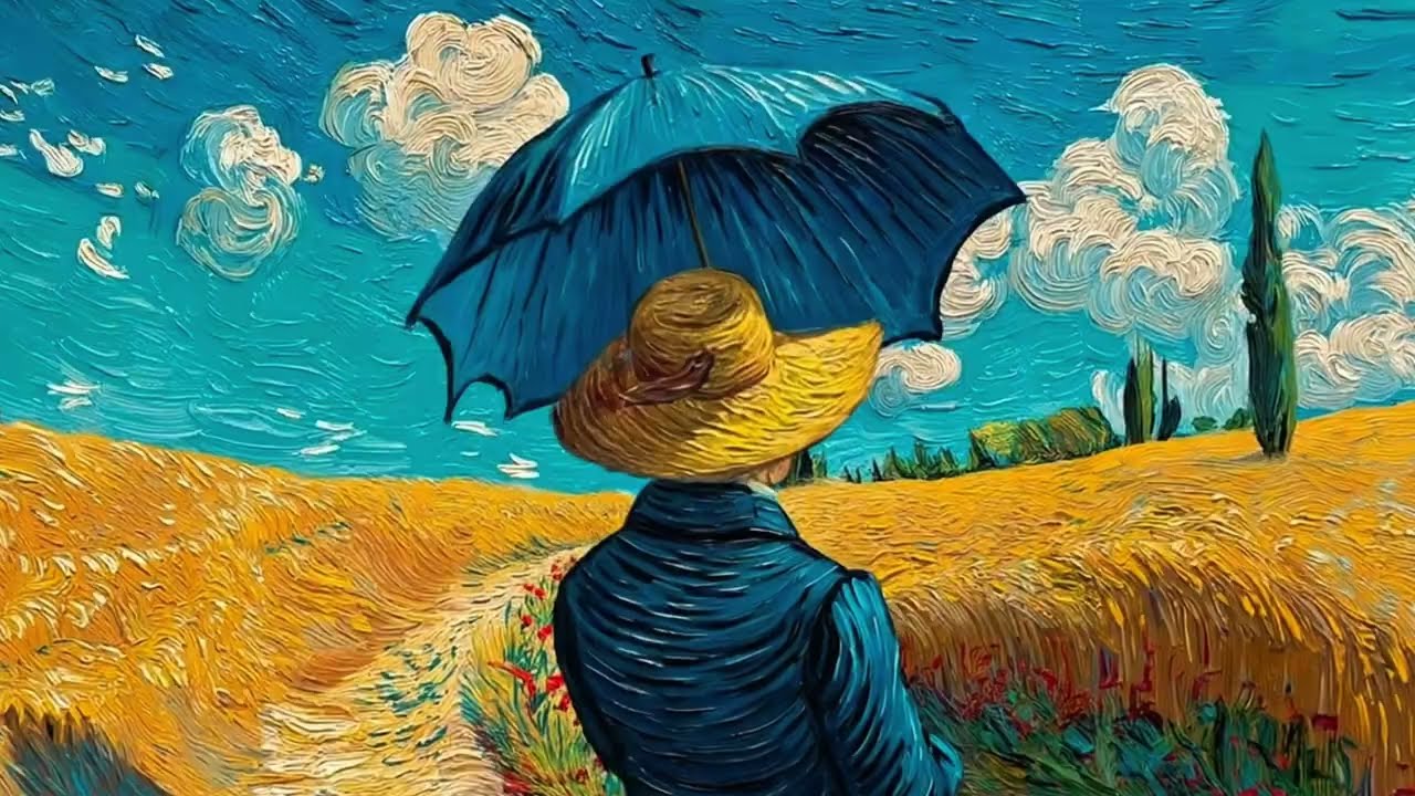 Visual Poems | Vincent van Gogh | Langlois Bridge at Arles: A Golden Symphony | 4K