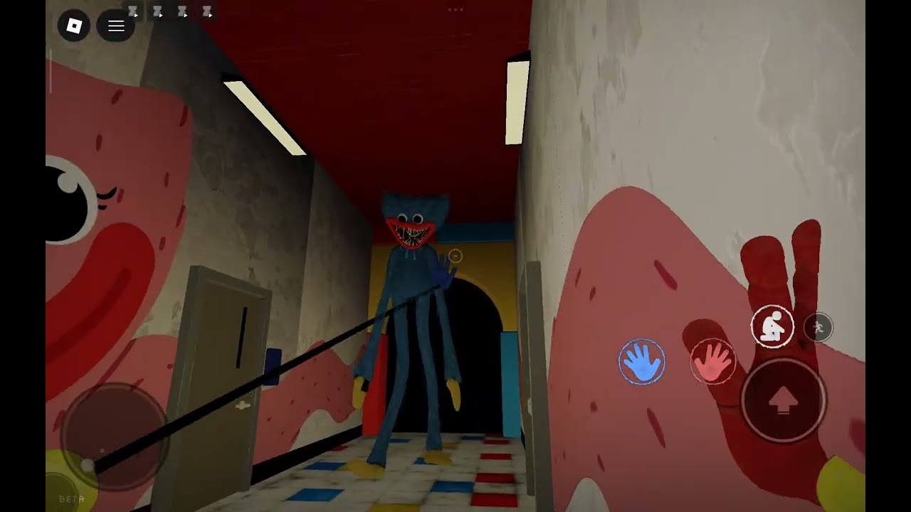 Playing poppy playtime from temu!😂 (Roblox game name: poppy new time(UPDATE)