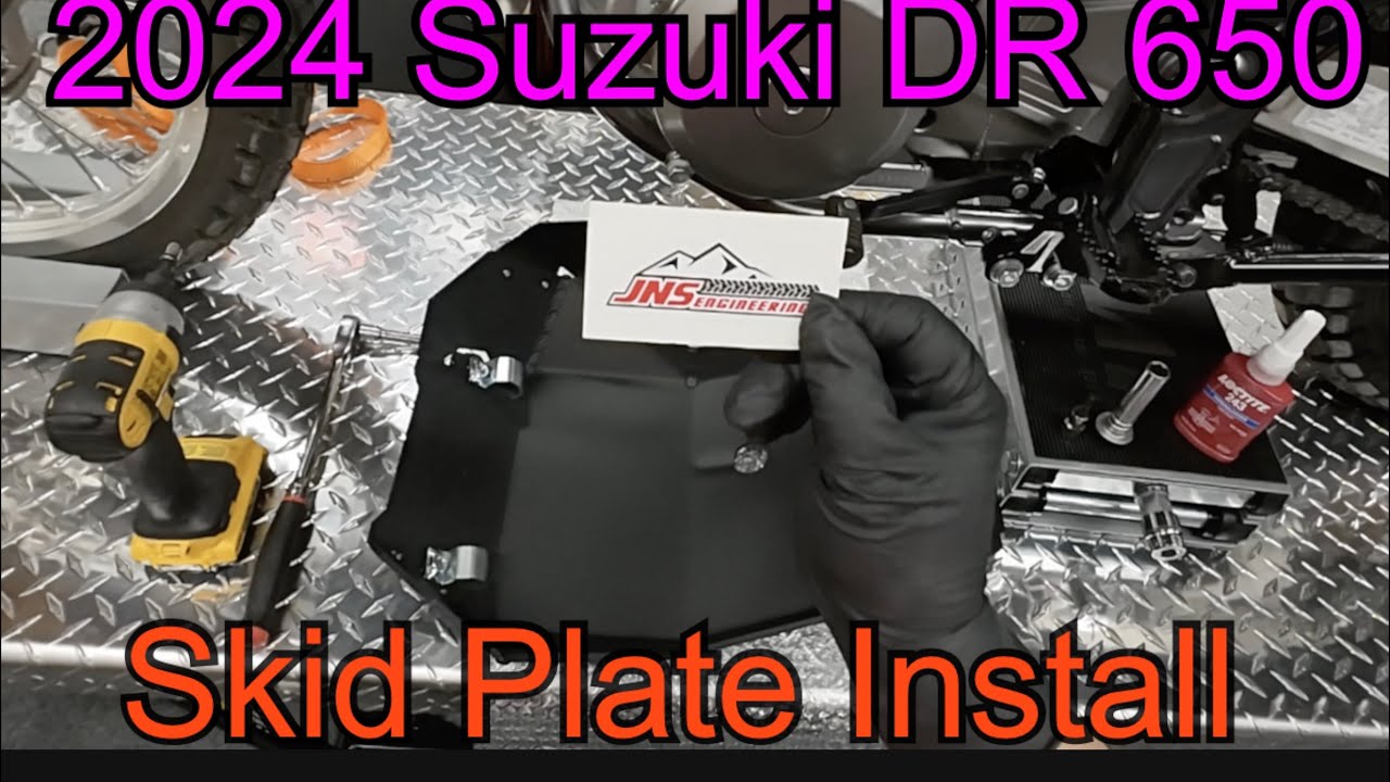 2024 Suzuki DR650 Skid Plate Install