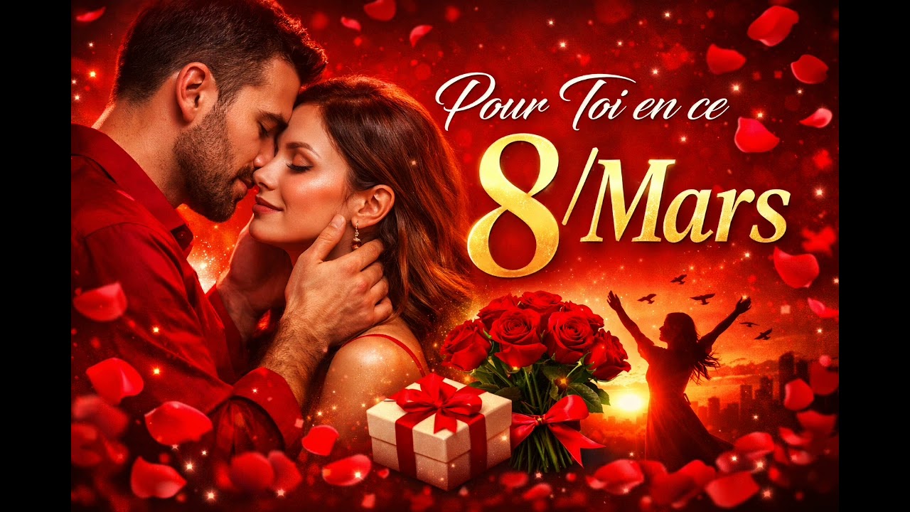 Pour toi en ce 8/Mars❤️(Paroles 🎤, chanson d'amour, Musique romantique française ❤️🎧)