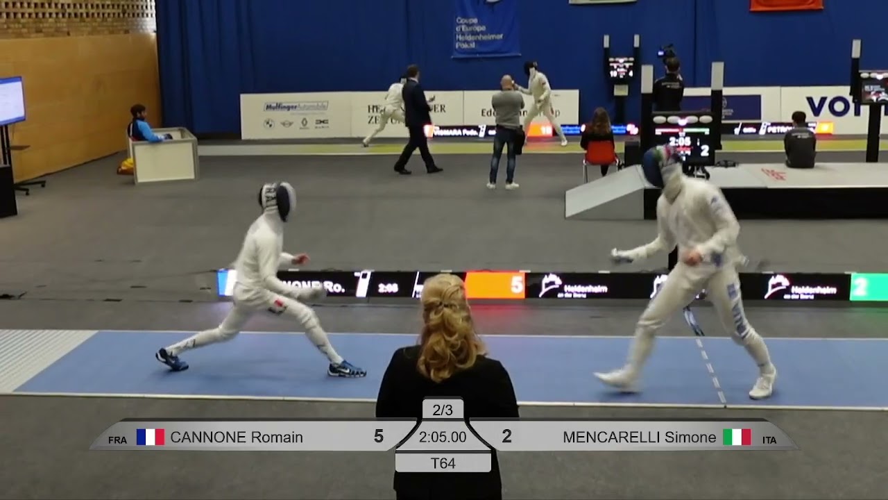 2024 98 T64 08 M E Individual Heidenheim GER WC BLUE MENCARELLI ITA vs CANNONE FRA