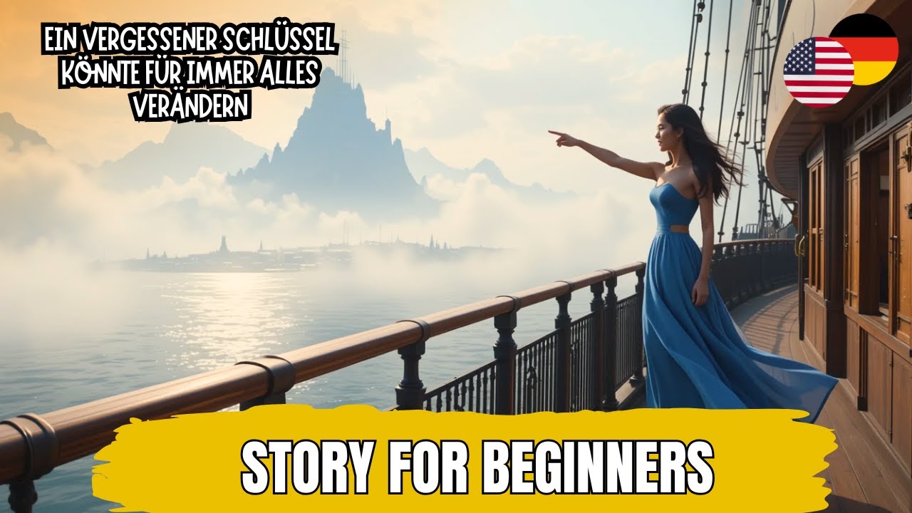 LERNE ENGLISCH mit einer Wunderschönen Geschichte (Das Mädchen im blauen Kleid) (A1-A2)