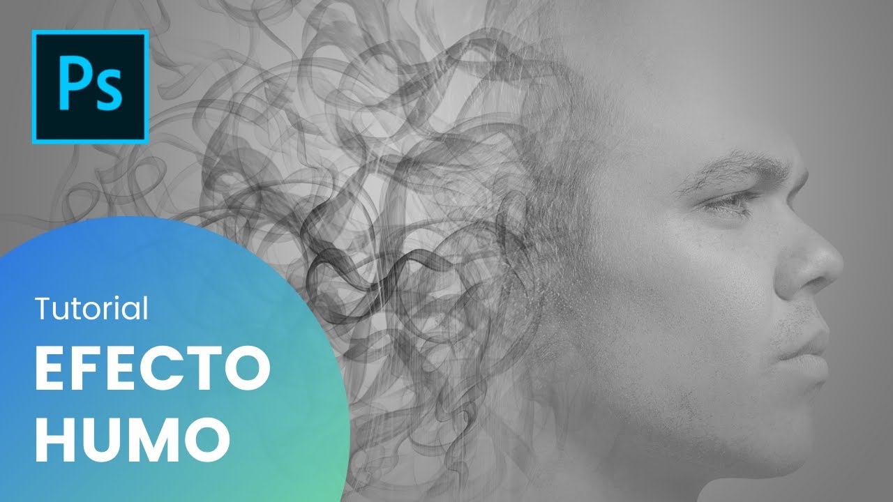 🔵🔥😱 Cómo hacer EFECTO HUMO en PHOTOSHOP