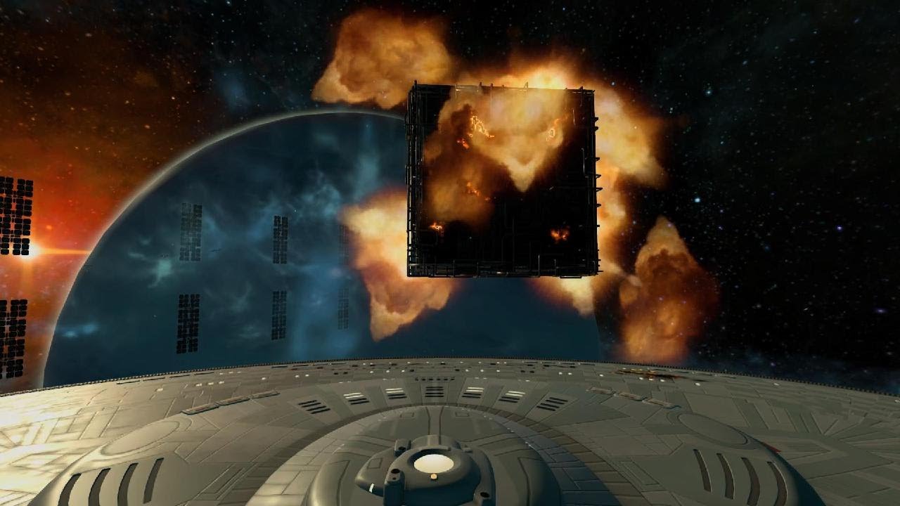 Borg Cube Destroyed! Enterprise 1701 D Solo Mission - All Saved - Star Trek: Bridge Crew - Red Squad