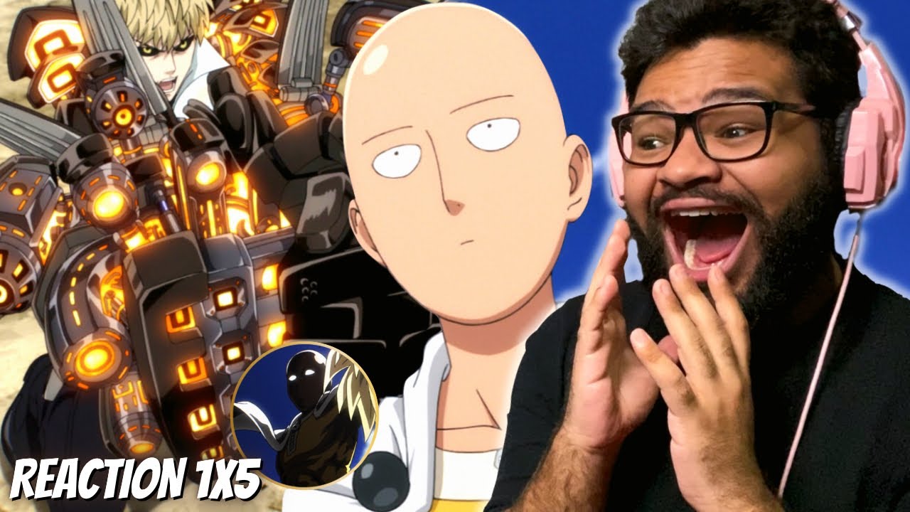 SAITAMA VS GENOS! ASSISTINDO ONE PUNCH MAN PELA PRIMEIRA VEZ! Temporada 1 Episódio 5 REACT | OPM