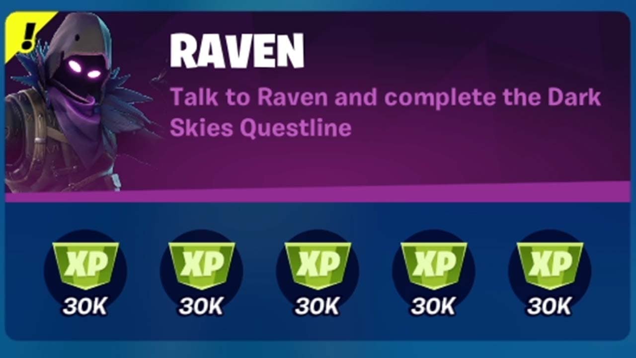 RAVEN Punchcard - All Quests - Stages 1 through 5 - Fortnite