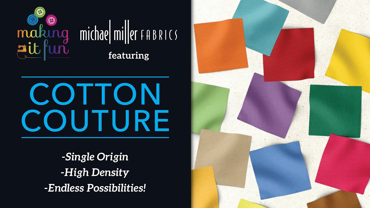 Из коллекции Cotton Couture: лучшие однотонные базовые модели от Michael Miller Fabrics