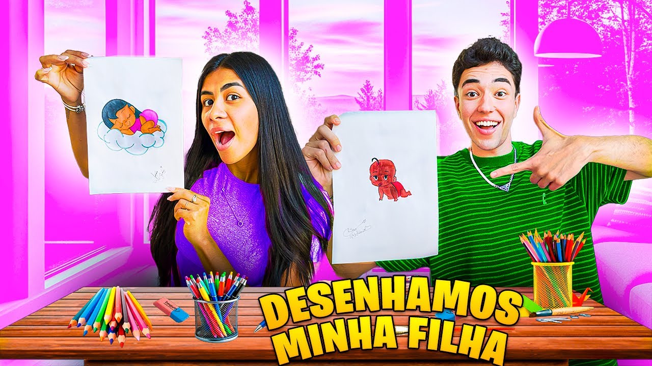 DESENHAMOS MINHA FILHA *ficou lindaaa 
