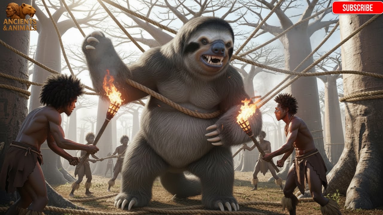 What Happened When PREHISTORIC HUMANS Tried to Trap a Giant Megatherium? | LIFE MILLION YEARS AGO