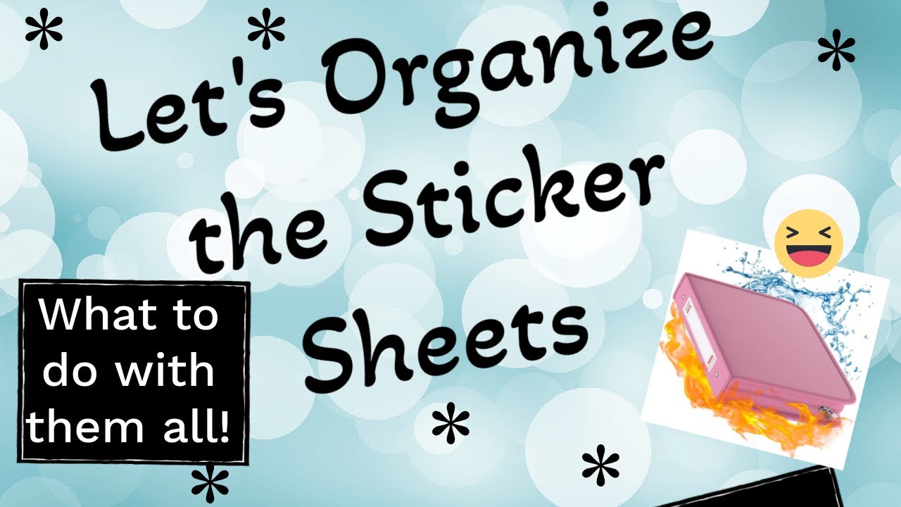 Let's Organize the Diamond Painting Sticker Sheets