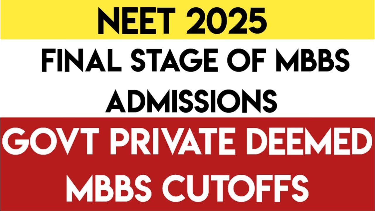 NEET 2025 | RANK & SCORE For Govt Private & Deemed Colleges In Round 3 & Stray Round | AIQ VS SQ