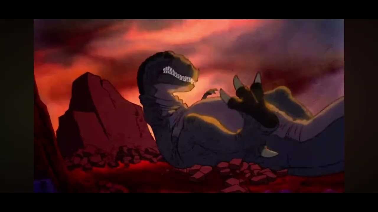 Then before time, sharptooth vs Littlefoot&rsquo;s mother ￼(full scene)