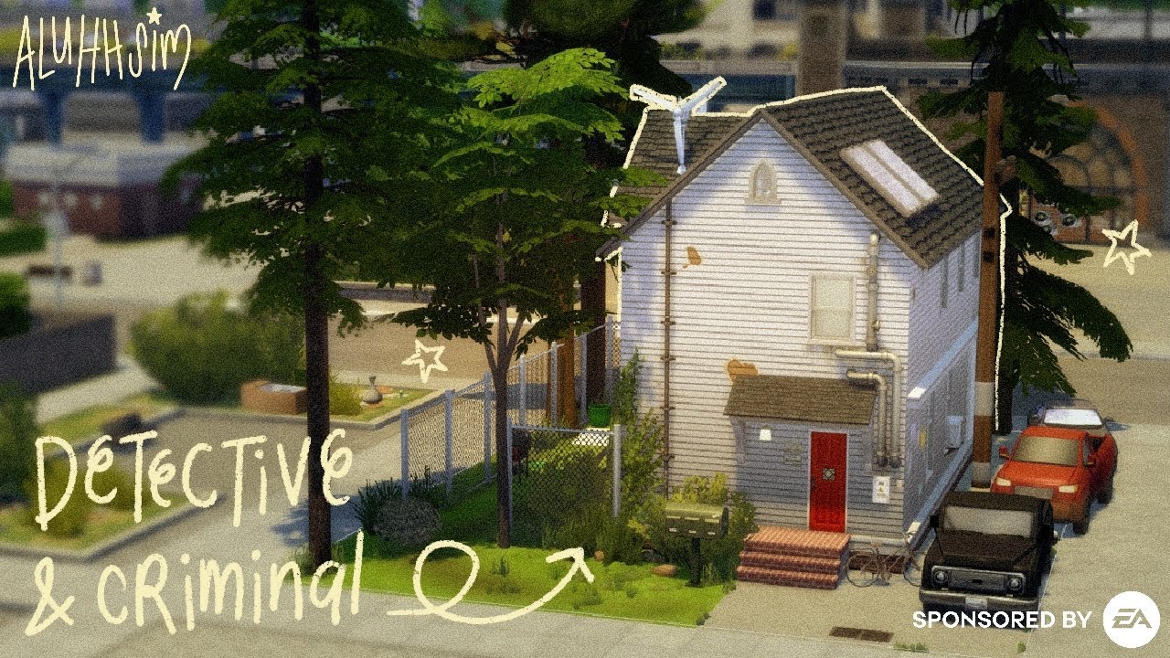 sleep as i build a realistic worn house with lore! 🕵️🛻📰sims 4 long play with commentary