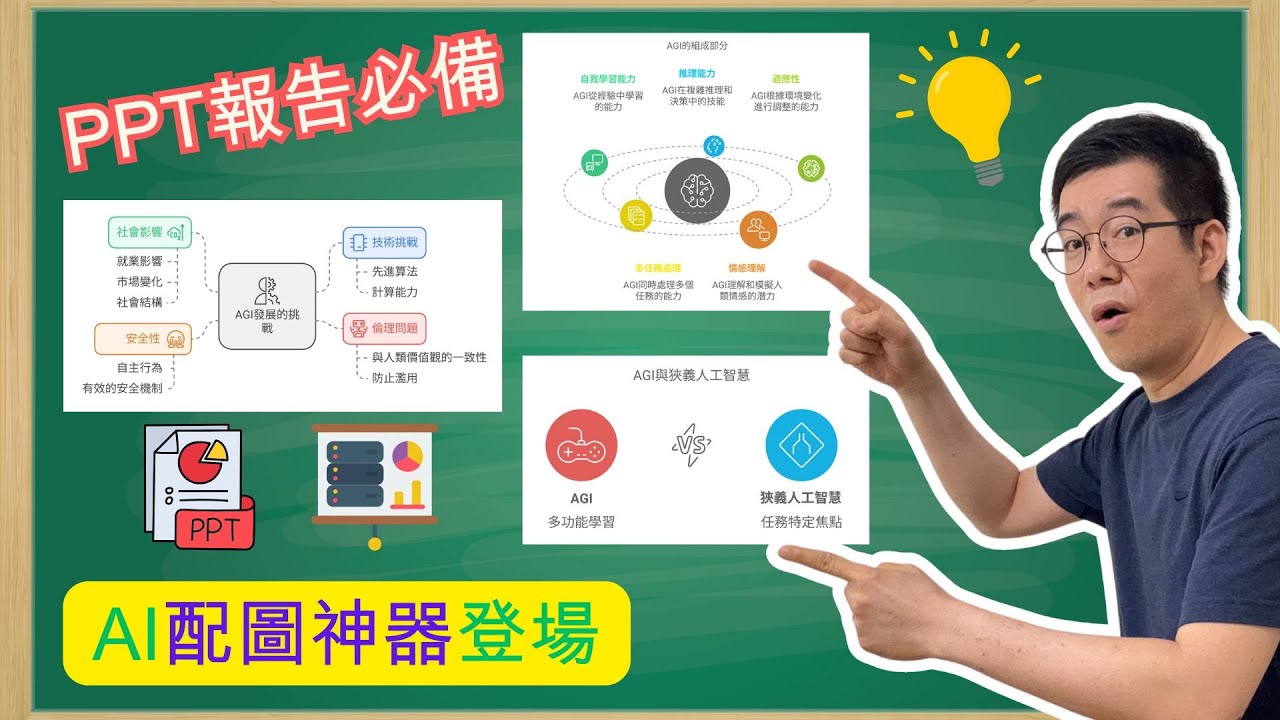 [AI學堂] ⚡AI 配圖神器登場！「簡報報告」必備！生成漂亮圖表的免費 AI 工具！Napkin.ai 教學 | PowerPoint技巧 簡單設計工具 AI簡報神器 AI配圖 AI創作助手