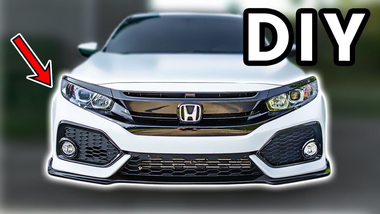Снятие переднего бампера Honda Civic Sport 2017 - 2018 - 2019 своими руками | Снятие бампера Hond...