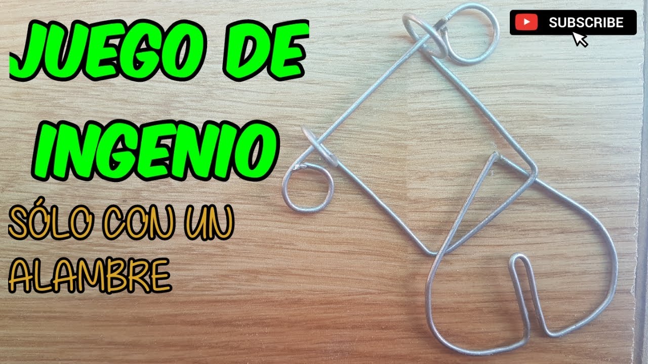 DIY | JUEGO DE INGENIO CON SÓLO UN ALAMBRE