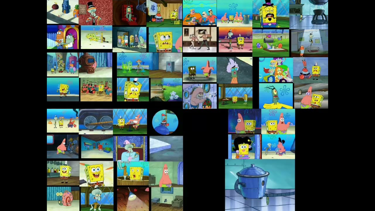 All spongebob season 7 episodes played at the same time 