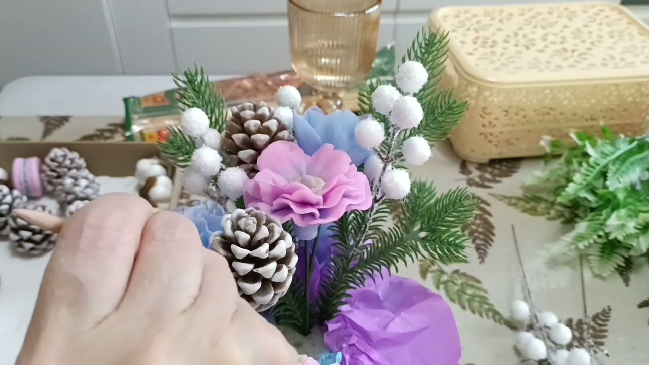 Мыловарение/собираю зимний букет/ мой первенец в этом году 🤗