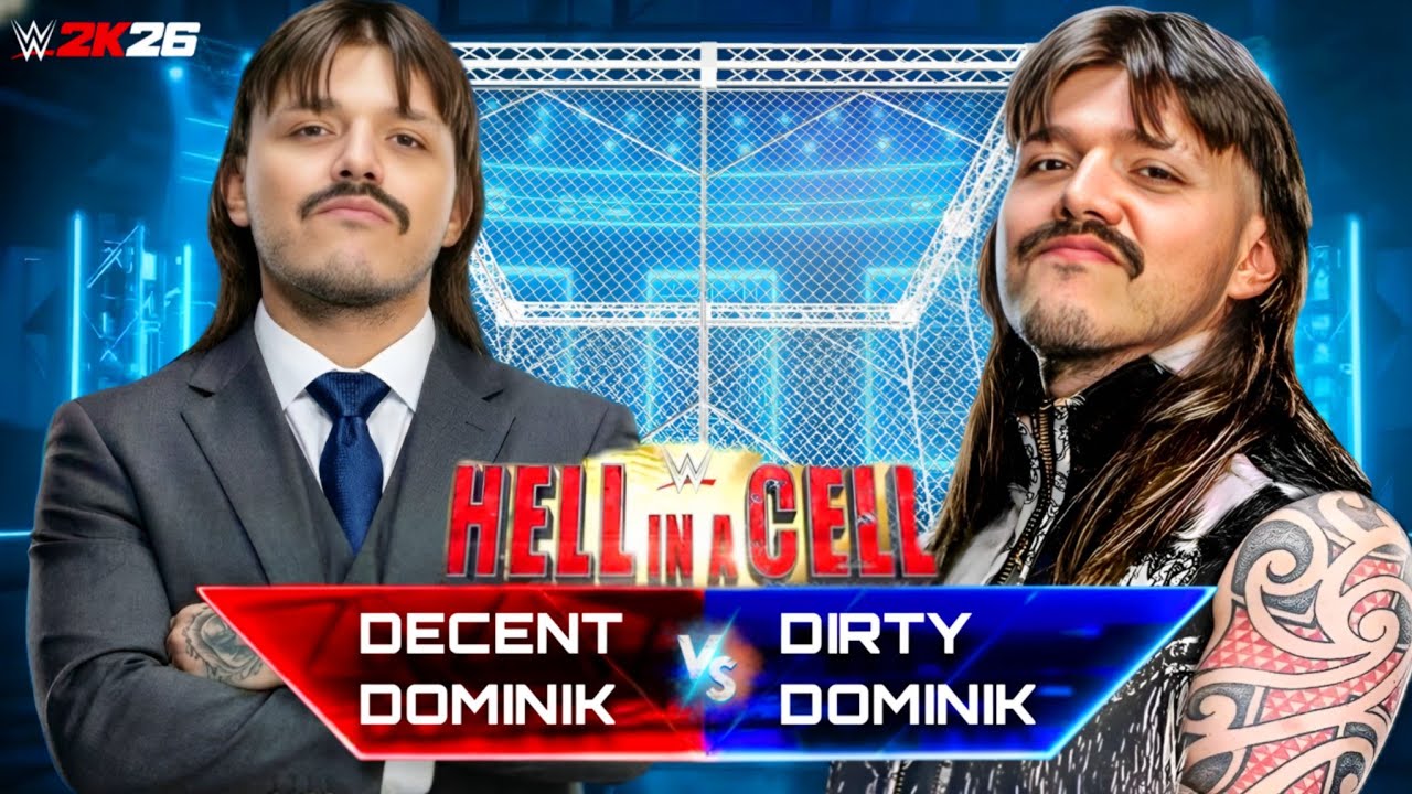 Decent Dominik Mysterio VS Dirty Dominik – Hell in a Cell Match! Who Wins? | WWE 2K26 Dream Match