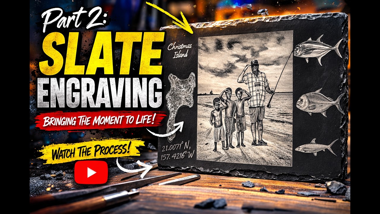 Part 2 Slate Engraving - Image Prep & Laser Settings