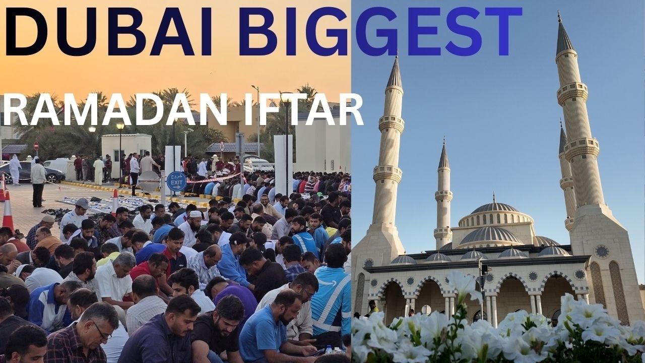 Ramadan 2026 Biggest Free Iftar in Dubai 🇦🇪 🌙✨ | Huge Crowd at Jumeirah 4K | Massive Community Event