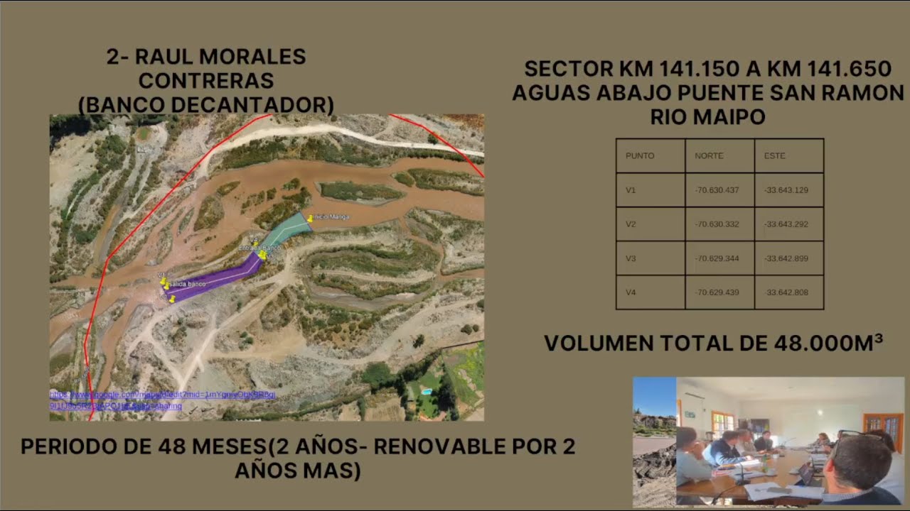 Concejo Municipal de Pirque: sesión 11, aprobación de explotación de áridos en ríos Clarillo y Maipo