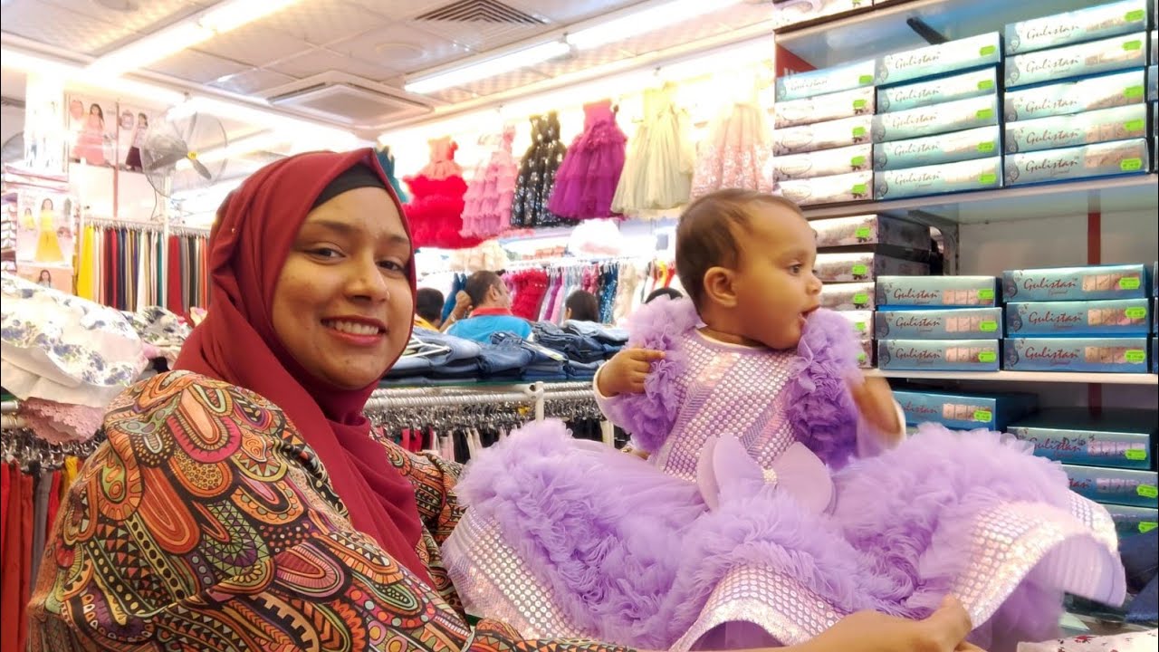 Dubai Eid Shopping at Meena Bazaar|| জুনায়রার প্রথম ঈদ তাই ভীষণ স্পেশাল❤️Beautiful🛍️Her Eid Dresses