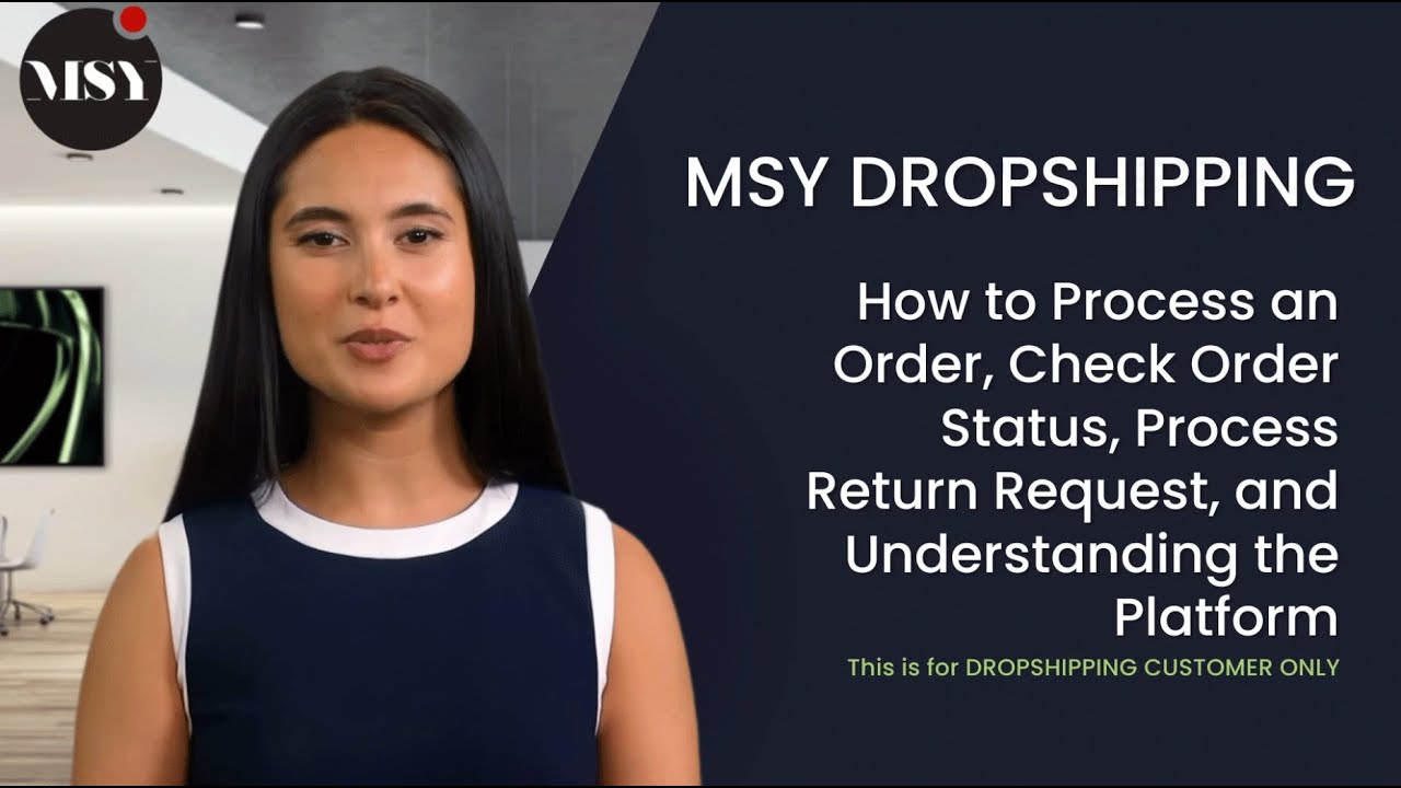 MSY Dropshipping Tutorial: Mastering the MSY Dropshipping Dashboard - Step-by-Step Guide!