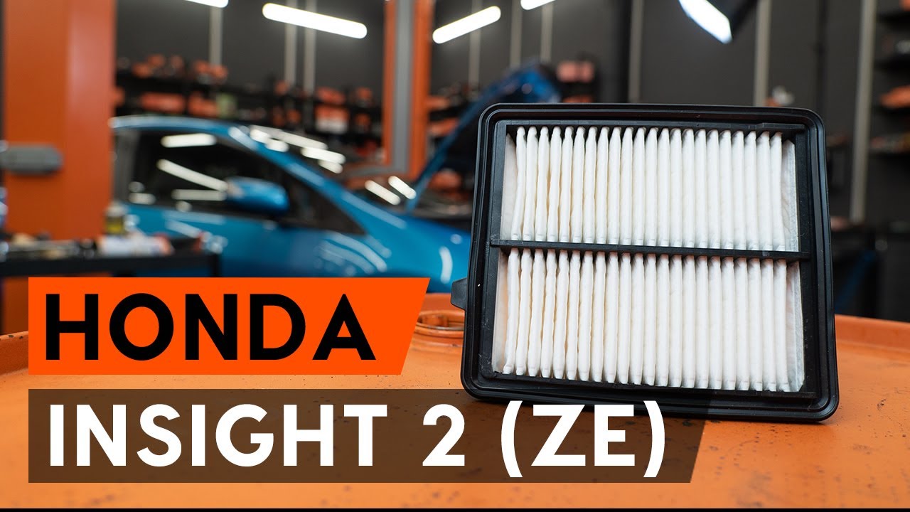 Cum se înlocuiește filtru de aer motor pe HONDA INSIGHT 2 (ZE) [TUTORIAL AUTODOC]