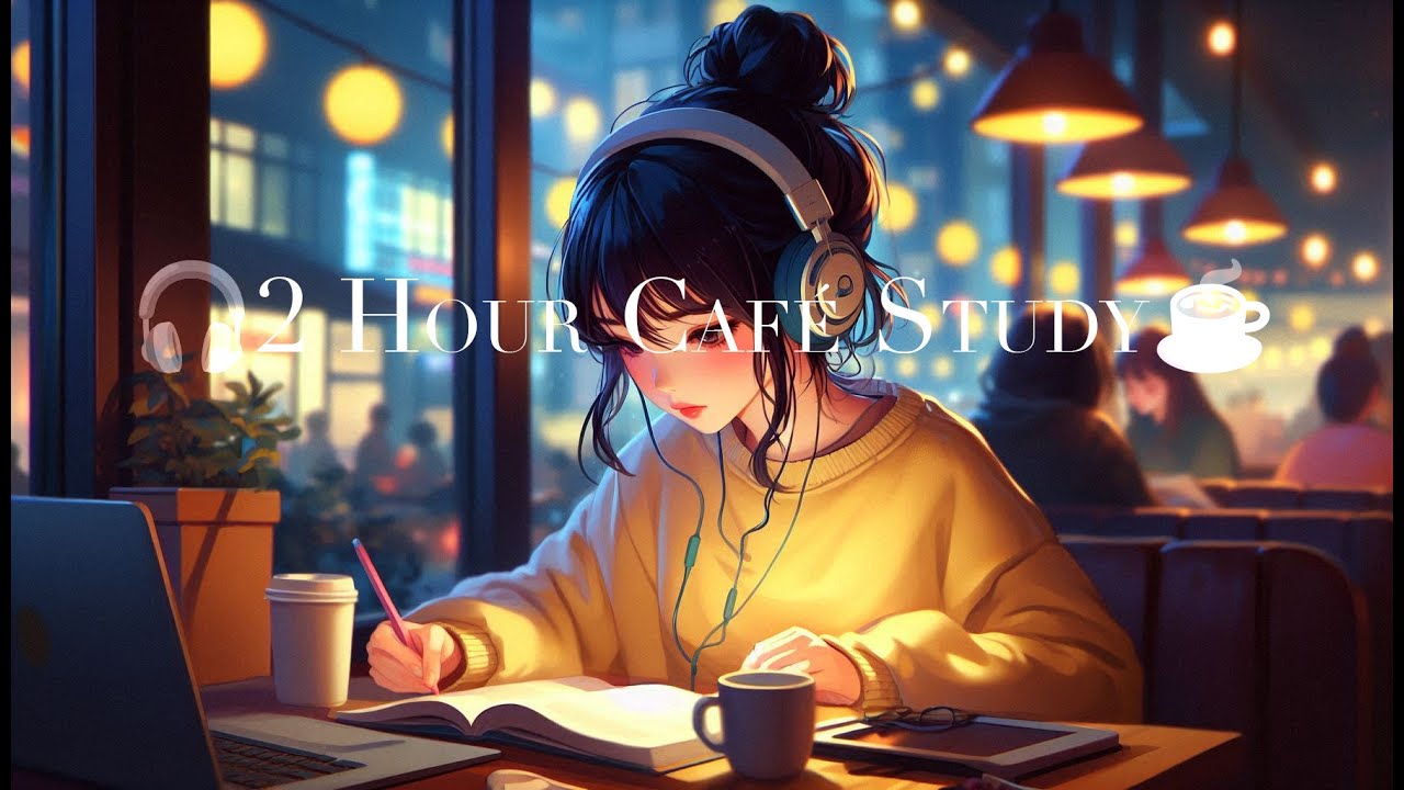 2 Hours Cozy Study Café ☕🎧 | Lofi Beats for Focus & Relaxation