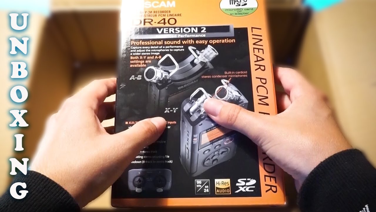 ASMR Unboxing Tascam DR-40 & Mic Test (Ear Cleaning) - No Talking