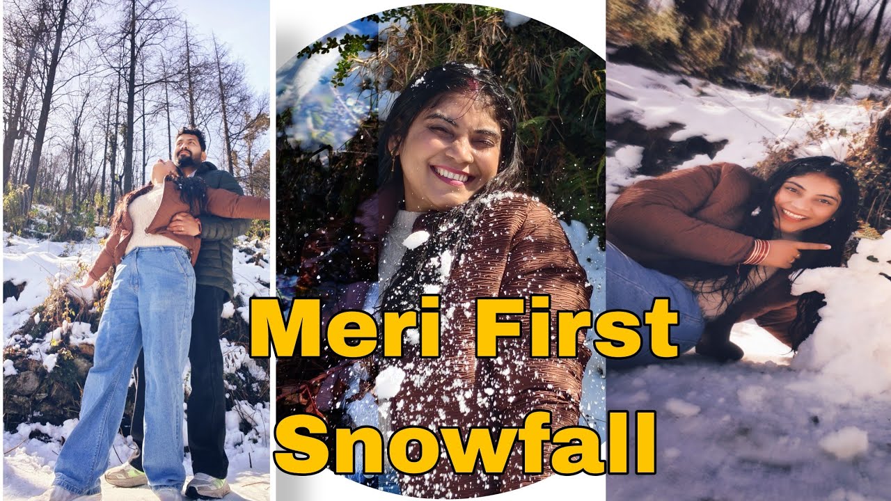 MY FIRST SNOWFALL| Dunagiri Mata mandir Uttrakhand #snowfall #snow #vlog 