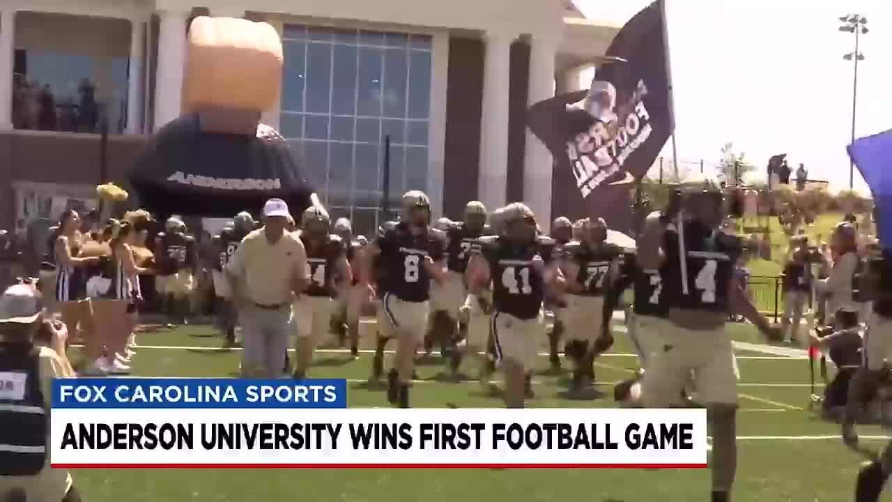 Historic Day Ends in Anderson Football’s First-Ever Win