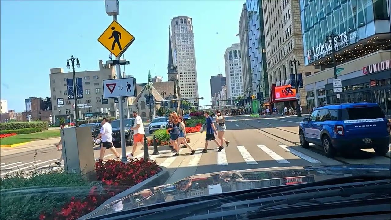 Downtown Detroit 2025: Woodward Ave; Broadway; Randolph Rebuild; Monroe Street; Cosm Construction.