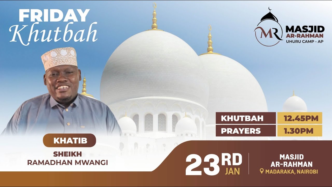 TABIA TATU AMBAZO NI ZA KUINGIZA MTU MOTONI BY SHEIKH RAMADHAN MWANGI AT MASJID AR RAHMAN-NAIROBI