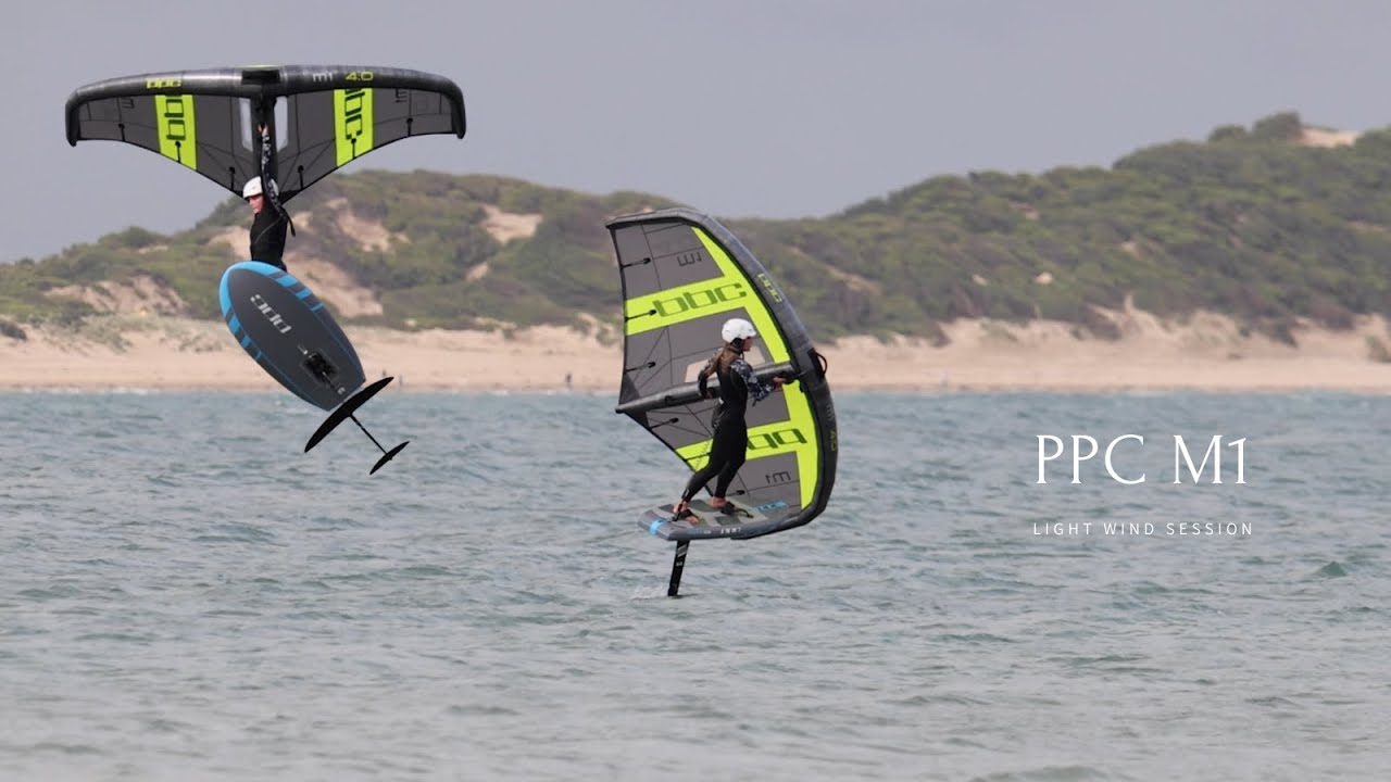 Test Driving the New PPC M1 Wing - Tacks, Gybes and Jumps in light wind