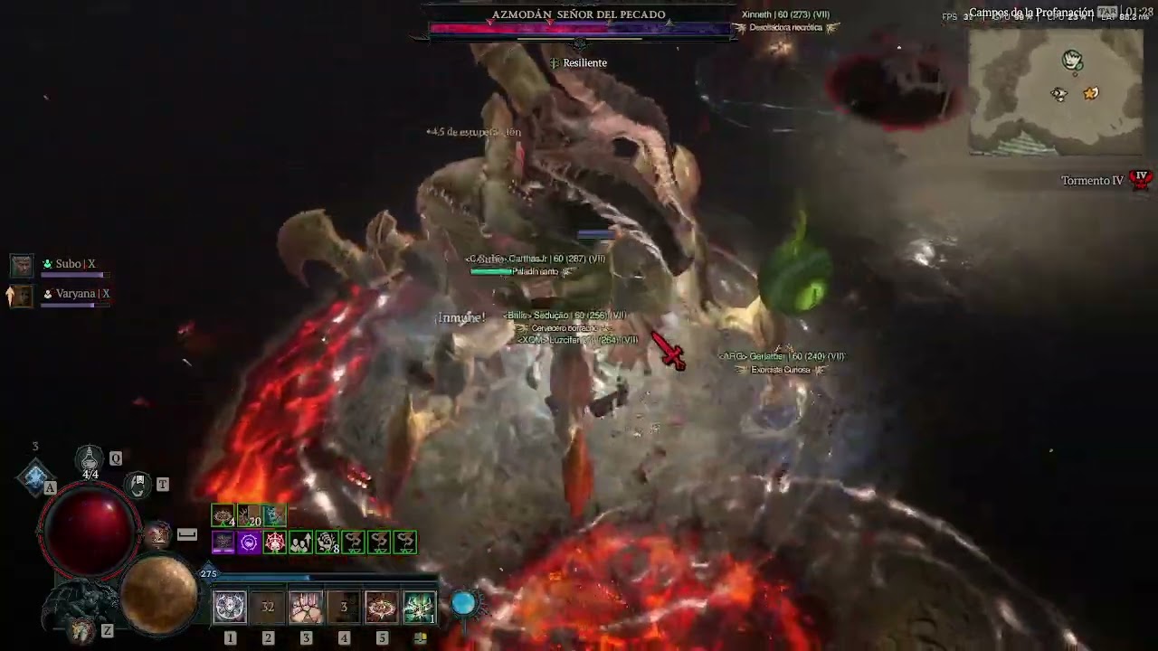 diablo 4 de lvl 1 a lvl 60 con 120 de paragon afk