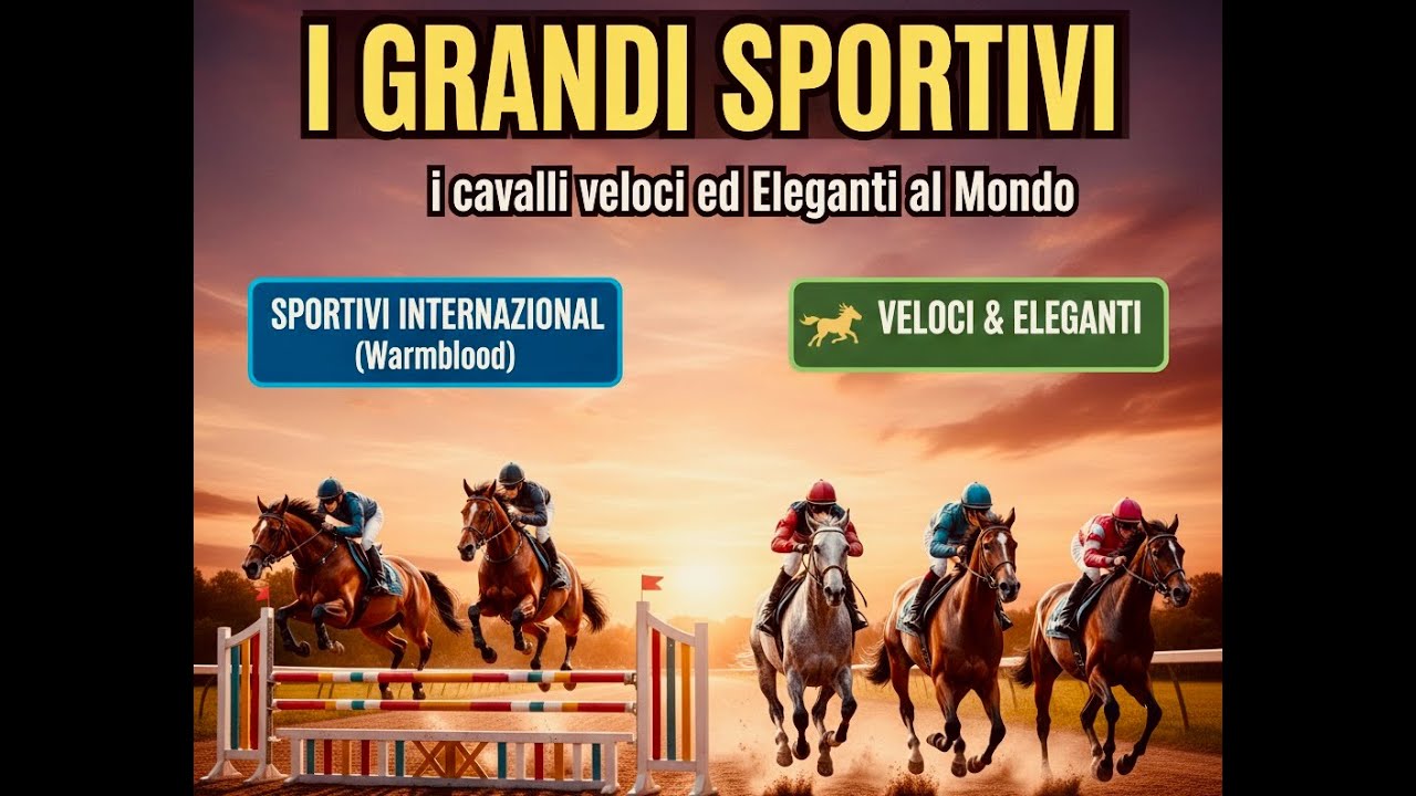 Le Razze di Cavalli Più Veloci ed Eleganti al Mondo 🐎 | I Grandi Sportivi