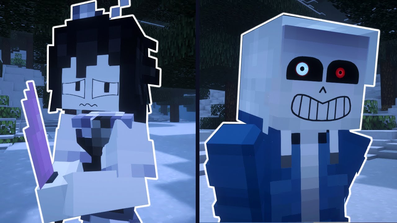 Abbie Meets Dusttale Sans (Minecraft Animation)