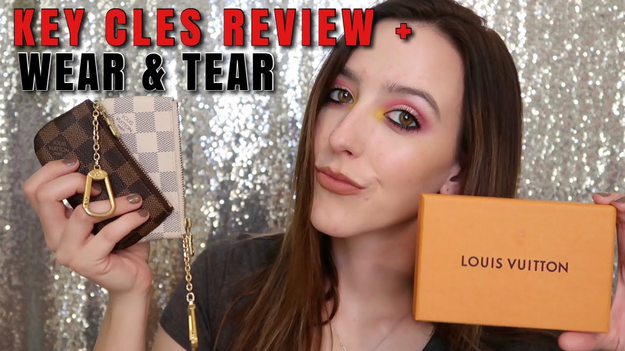 LOUIS VUITTON KEY POUCH REVIEW + ONE YEAR WEAR AND TEAR!