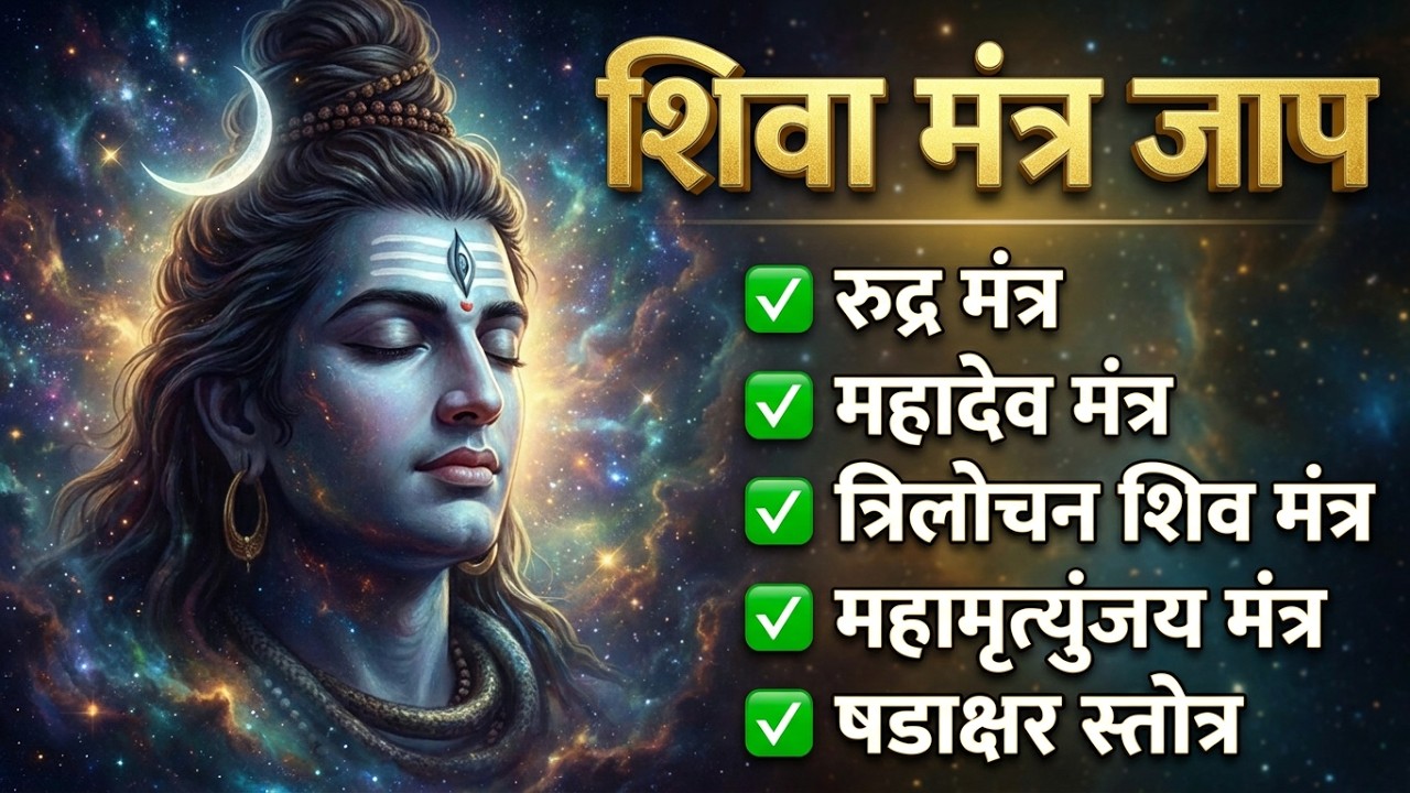 Shiva Mantra Jaap | रुद्र मंत्र | महादेव मंत्र | महामृत्युंजय मंत्र | Powerful Shiv Mantra