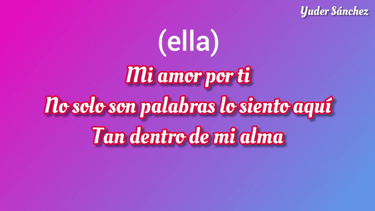 Karaoke Mi amor por tí Álvaro Torres y Marisela (pista original)