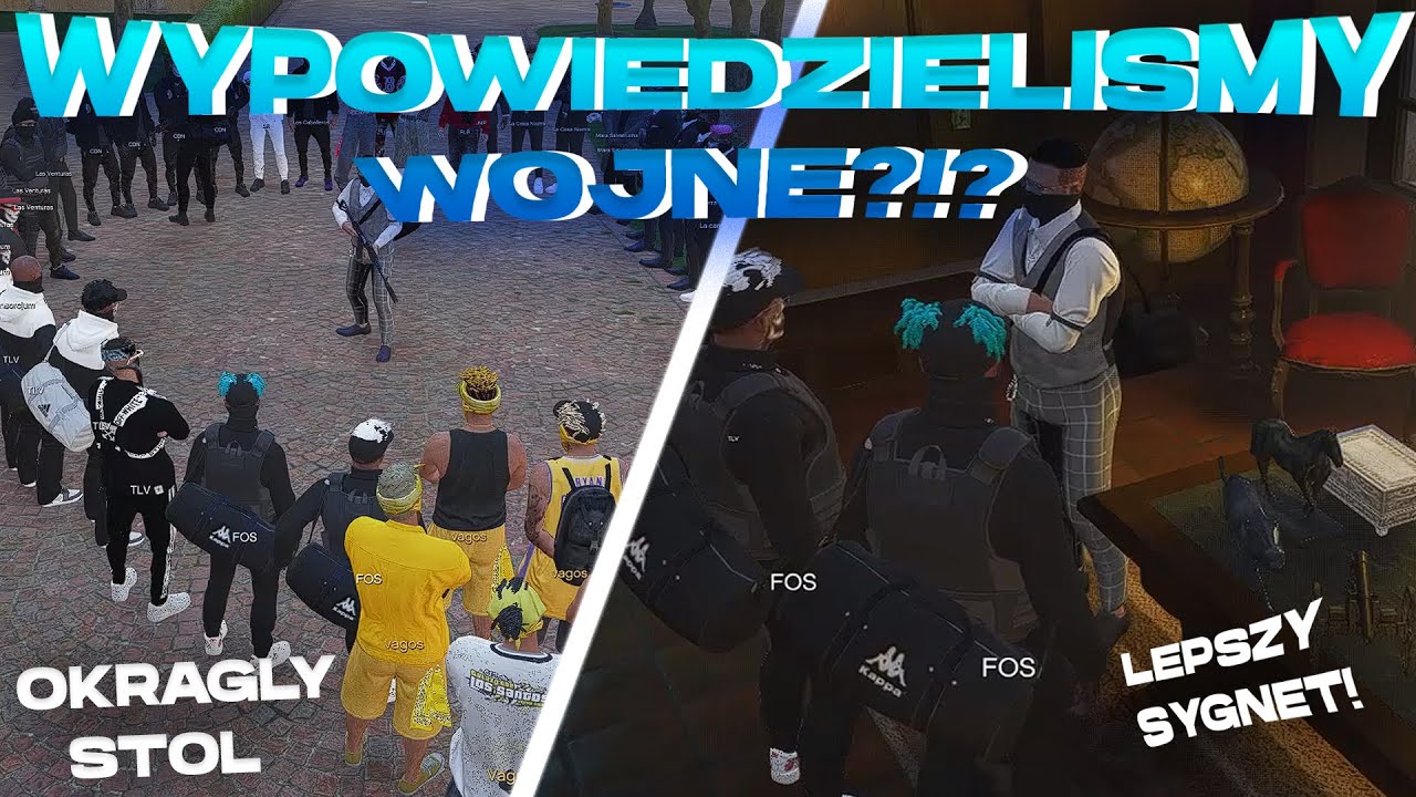 WYPOWIEDZIELIŚMY PIERWSZE WOJNY NA OKRĄGŁYM STOLE!? - GTA RP #13