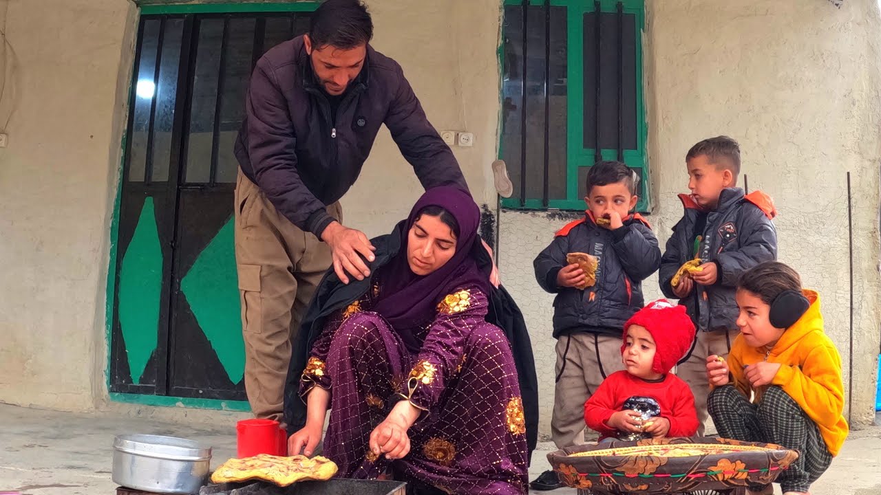 Snow, Reunion & Simple Joys ❄️ | Fatemeh Returns, Warm Family Moments by the Mountains