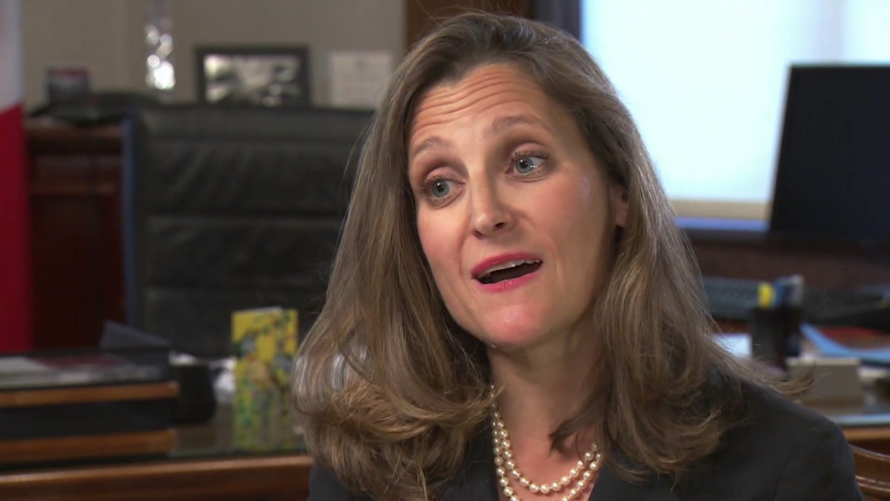 Chrystia Freeland says it's time for Canada to step up